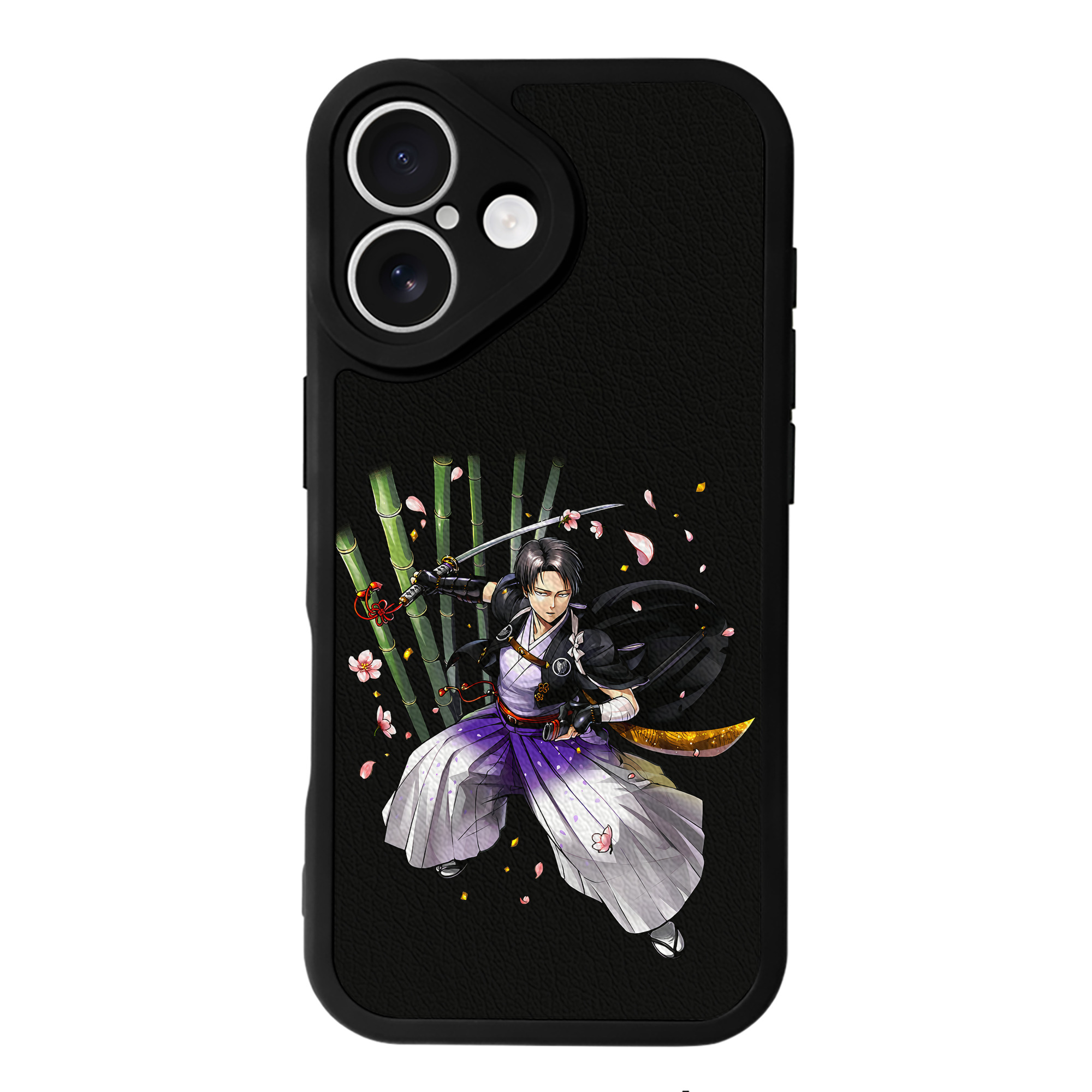 （画像用） 進撃の巨人 リヴァイ·アッカーマン Attack on Titan Levi Ackerman 【iPhone 16シリーズ対応】シリコンスマホケース（レザー調） 材質：シリコン